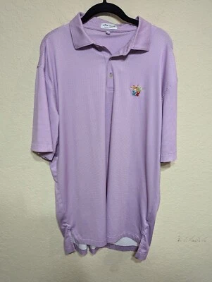 Polo de golf Peter Millar Summer Comfort para hombre grande rosa Martini Glass LEER Foto 1 de 4