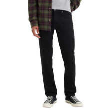 Levi's 511 Slim Jeans Mens 40X32 Black Stretch Straight 5 Pocket Preppy Red Tab