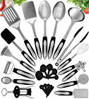 Stainless Steel Kitchen Utensil Set Cooking Utensils With Spatula 25pcs Gift Set