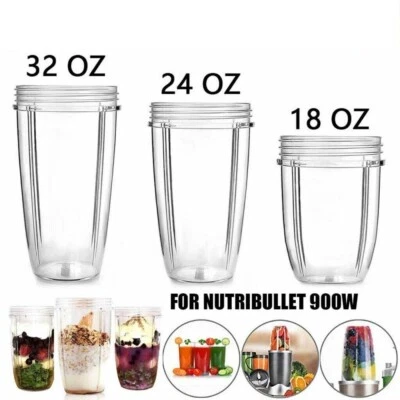 Piezas de repuesto tazas 18 oz/24 oz/32 oz para NutriBullet 600 W 900 W Foto 1 de 4