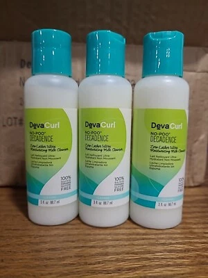 Lot Of 3 DEVACURL NO-POO DECADENCE ZERO LATHER ULTRA MOISTURIZING MILK CLEANSER - Image 1 of 4