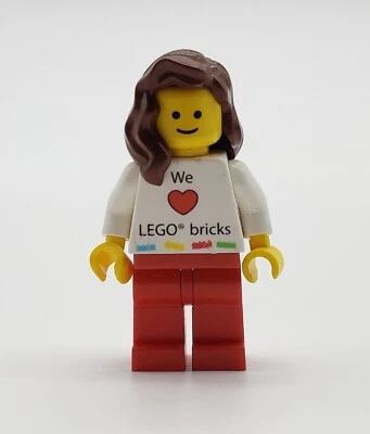Lego Kladno Factory Employee Gift "We Love Lego Bricks" Minifigure **Scratches** - Image 1 of 2