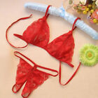 Womens Ladies Sexy Lace Bodys Lingerie Babydoll Underwear Thong G-string Garter
