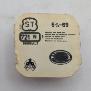 Standard Laufrad & Haarfeder ST 721 N 6 3/4-69 - VERSIEGELT NOS - Bild 1 von 4