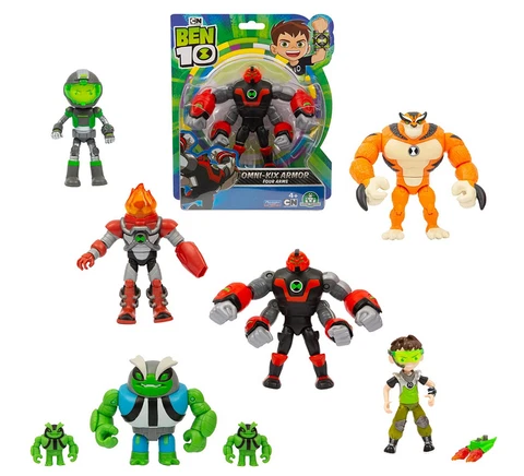 NEW OFFICIAL 4 INCH BEN 10 ACTION FIGURES OMNI KIX METALLIC TOYS Cover