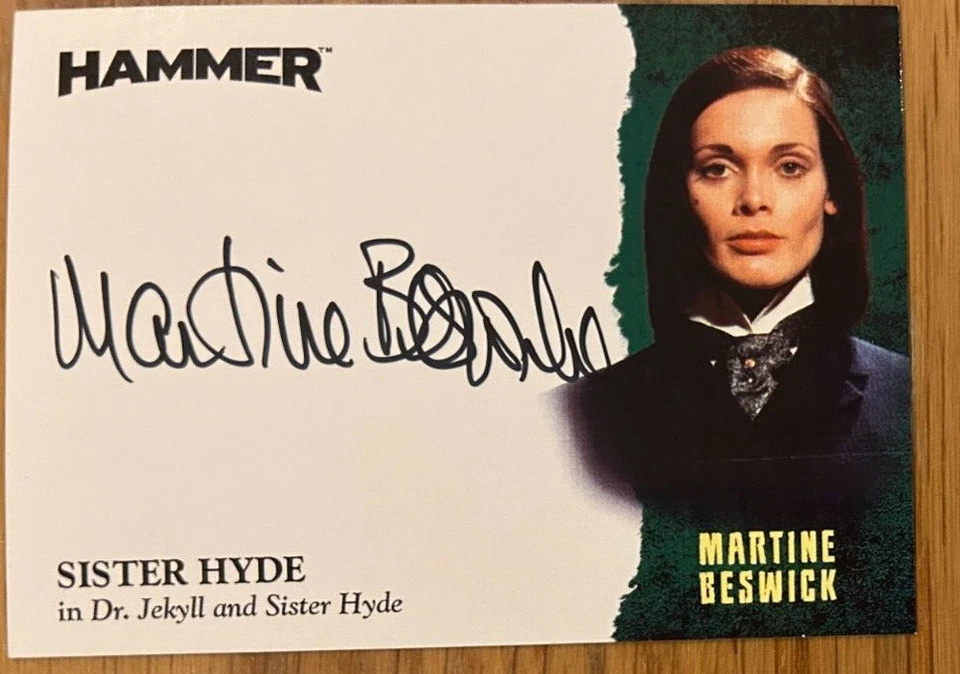 HAMMER SERIES 2 - SEVENTIES SHOCKERS: AUTOGRAPH CARD: MARTINE BESWICK MB1 - Image 1 of 1