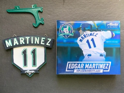 2017 Seattle Mariners Replica Number Plaque #11 Edgar Martinez Stadium Give Away Cover