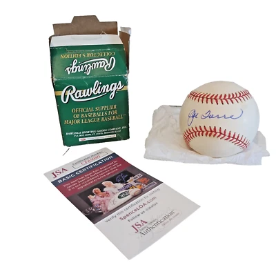 Joe Torre New York Yankees Signed 1999 World Series Baseball Autographed JSA COA - Image 1 of 4