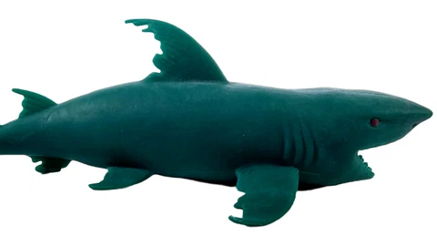 Shark Life-Like Imperial Toy Squishy Jaru Creatures Stretchable JA-RU Figure Sea Cover