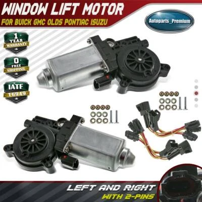 Motor elevador de ventana eléctrico 2 para GMC Chevy Pontiac Cadillac Buick Olds izquierda y derecha Foto 1 de 4