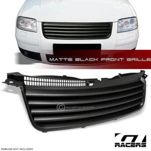 Parrilla de parrilla frontal horizontal negra mate para 2001-2005 VW Passat B5.5 - Imagen 1 de 7