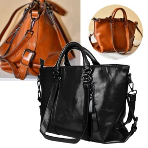 Mujeres Dama Suave Cuero PU Bolsos de Mano Mensajero Bolsos de Hombro Cartera Cartera - Imagen 1 de 18