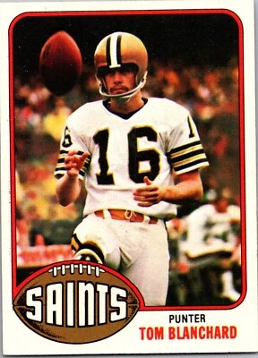 1976 Topps- Football #431 Tom Blanchard New Orleans Saints  - Image 1 of 2