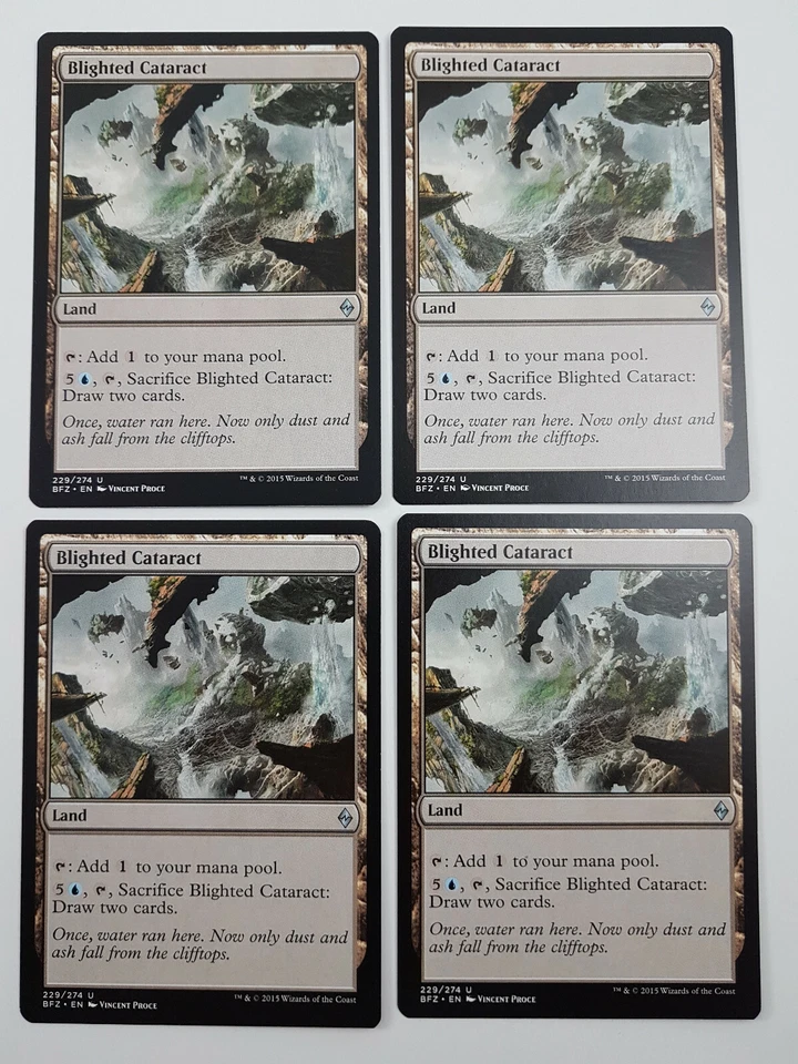 MTG Blighted Cataract x 4 Battle for Zendikar Uncommon UC Non Basic Land - Image 1 of 1