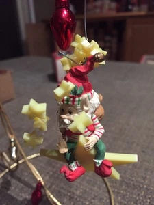 ENESCO CHRISTMAS ORNAMENT: WEE TREE TRIMMER #2 NPV ELF SPARKLES new - Picture 1 of 6
