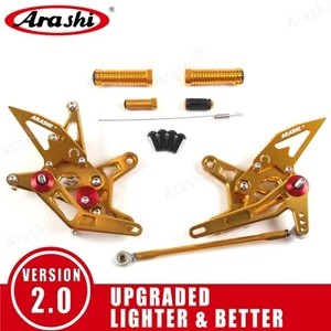Reposapiés Arashi V2.0 reposapiés traseros estriberas para Kawasaki Ninja ZX-6R ZX636 2007 2008 - Imagen 1 de 7