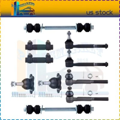 For 1995-1999 Chevrolet K1500 Set Of 10 Front Tie Rod End Steering Ball Joint Foto 1 de 4