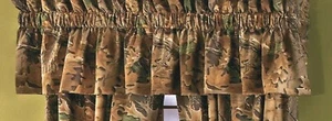Realtree Advantage Window Valance 88"x15" Camo Valance Curtain Oaks Brown Green - Picture 1 of 2