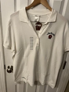 Jim Bean Whiskey White Nike Polo Shirt New XXL - Picture 1 of 7