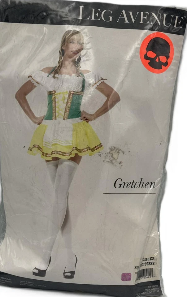 Gretchen Adult Women's Alluring Dress Costume - Multi Colored - X Small - 0/2 - Image 1 of 1