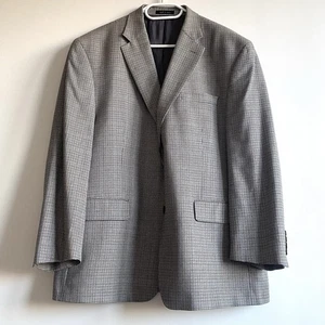 Lauren Ralph Lauren Blazer 46S Silk Wool Houndstooth Men’s Jacket Preppy Classic - Picture 1 of 19