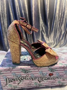 Plataformas Irregular Choice “Flaming June” Talla 7.5 Melocotón y Rosa Brillo - Imagen 1 de 9