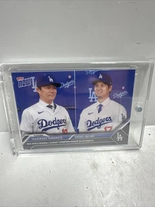 Shohei Ohtani & Yoshinobu Yamamoto 2023 Topps Now Collab OS-26 4-Card Set - Bild 1 von 2