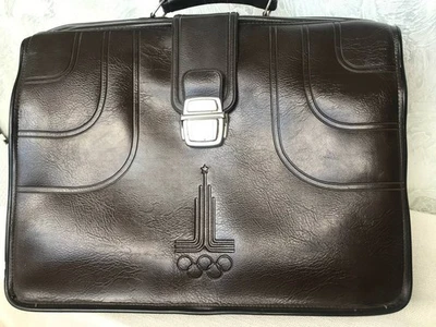 罕见苏联老式奥林匹克公文包莫斯科 1980 年标志 — 第 1/4 张图片