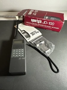 Sporty's JD-100 Skaner radiowy lotniczy - z instrukcją, pudełkiem, klipsem do paska - Zdjęcie 1 z 12