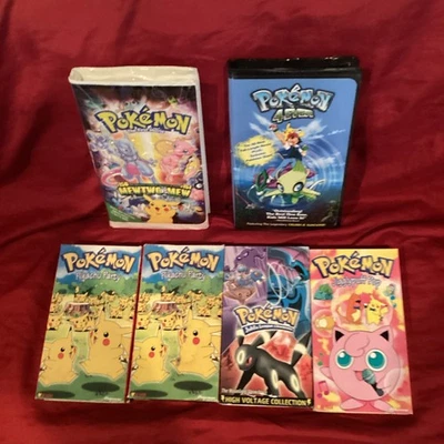 Vintage Pokémon - 7VHS Movie / TV Lot - PIKACHU PARTY Jiggy puff pop thee - Image 1 of 4