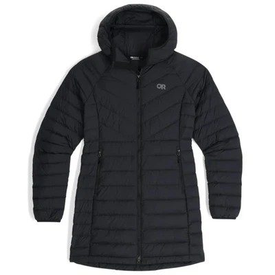 Chaqueta de invierno para mujer Outdoor Research Transcendent Down Parka, negra, grande Foto 1 de 4