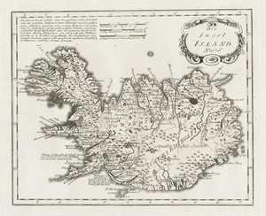 Iceland island Insel Reilly map Karte Kupferstich engraving 1790 - Picture 1 of 1