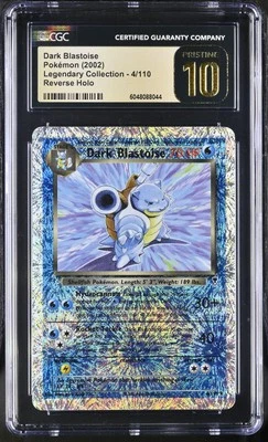 Pokemon Holograma Inverso Blastoise Colección Legendaria CGC Prístino 10 Foto 1 de 2