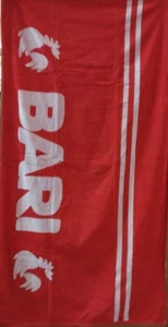 JUMBO TOALLA DE PLAYA ROJO BLANCO RAYAS BARI 100% ALGODÓN EGIPCIO 90cm x 170cm - Imagen 1 de 1