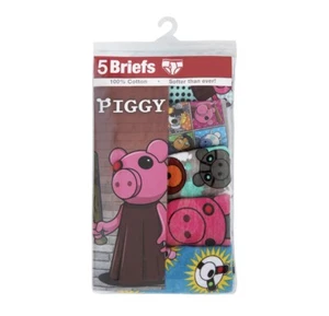 5-Pack PIGGY Boys Size 8 Cotton Briefs Underwear • Assorted - Picture 1 of 4