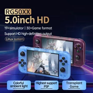 RG50XX 5 Inch HD Linux System Retro Handheld Video Game Console For GBC GBA PSP - Picture 1 of 13
