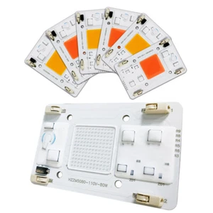 80W Driverless AC 110V 120V Four Solderless Connectors DIY Power COB LED Chip - Picture 1 of 20