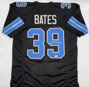 Jake Bates signiertes individuelles schwarzes Detroit Lions Trikot Beckett Zeuge COA - Bild 1 von 1