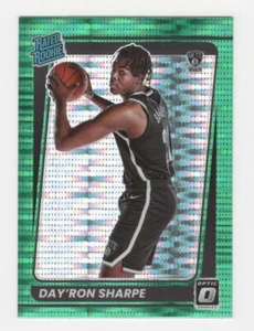 2021-22 DONRUSS OPTIC BASKETBALL GREEN PULSAR RATED ROOKIE DAY'RON SHARPE NETS - Picture 1 of 2