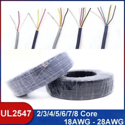 Shielded Cable Wire 2/3/4/5/6 -8 Core Audio Headphone Signal Copper Control Wire - Image 1 of 4