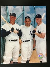 Mickey Mantle Yogi Berra Roger Maris New York Yankees Baseball 8x10 Color Photo 