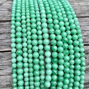 Echte Afrikanische Jade Edelstein 6mm Perlen 39cm Strang Natürliche lose Perlen - Bild 1 von 10
