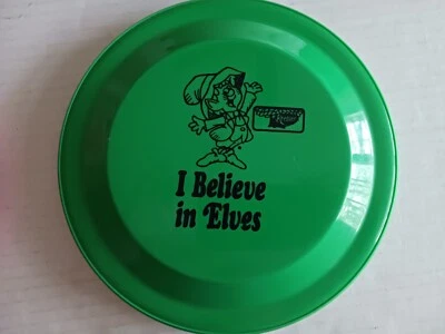 Vintage Keebler Elves  I believe in Elves Flying Disc Green frisbee promo - Image 1 of 4