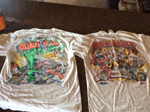 (2) Doug Herbert Dougzilla Snap On NHRA Drag Racing  T-Shirts Cover