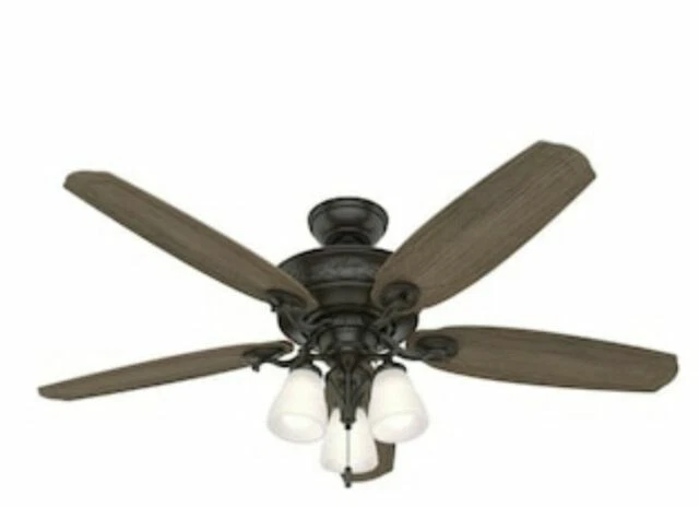 Hunter Osbourne 54 inch Ceiling Fan with LED Light - Noble Bronze
