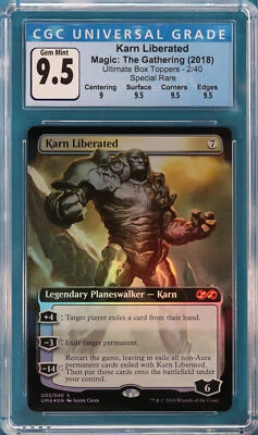 Karn Liberated (Masters) FOIL Ultimate Box Toppers GRADED CGC 9.5 GEM 3789604004 - Image 1 of 2