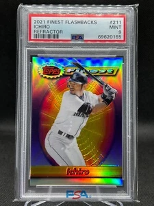 Ichiro Suzuki 2021 Topps Finest Flashbacks REFRACTOR - PSA 9 Mint - Card #211 - Bild 1 von 2