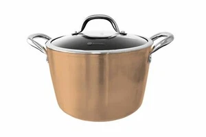 Jomafe 24cm Stock Pot With Lid Non Stick Heavy Induction All Hobs Copper 04571 - Picture 1 of 1