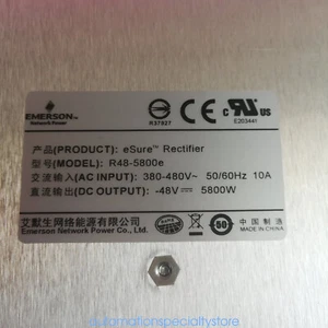 Módulo de alimentación de comunicación 1 pieza nuevo emerson r48-5800e a través de DHL o FedEx - Imagen 1 de 4