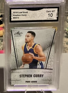 Leaf Rookies 2018 Draft Throwback Stephen Curry #DS-13 GMA 10 - Imagen 1 de 1